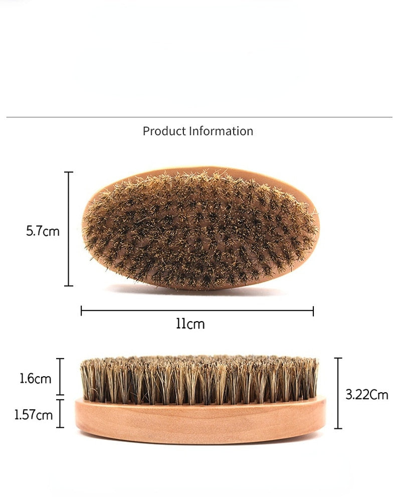 Natural Boar Bristle Beard Brush